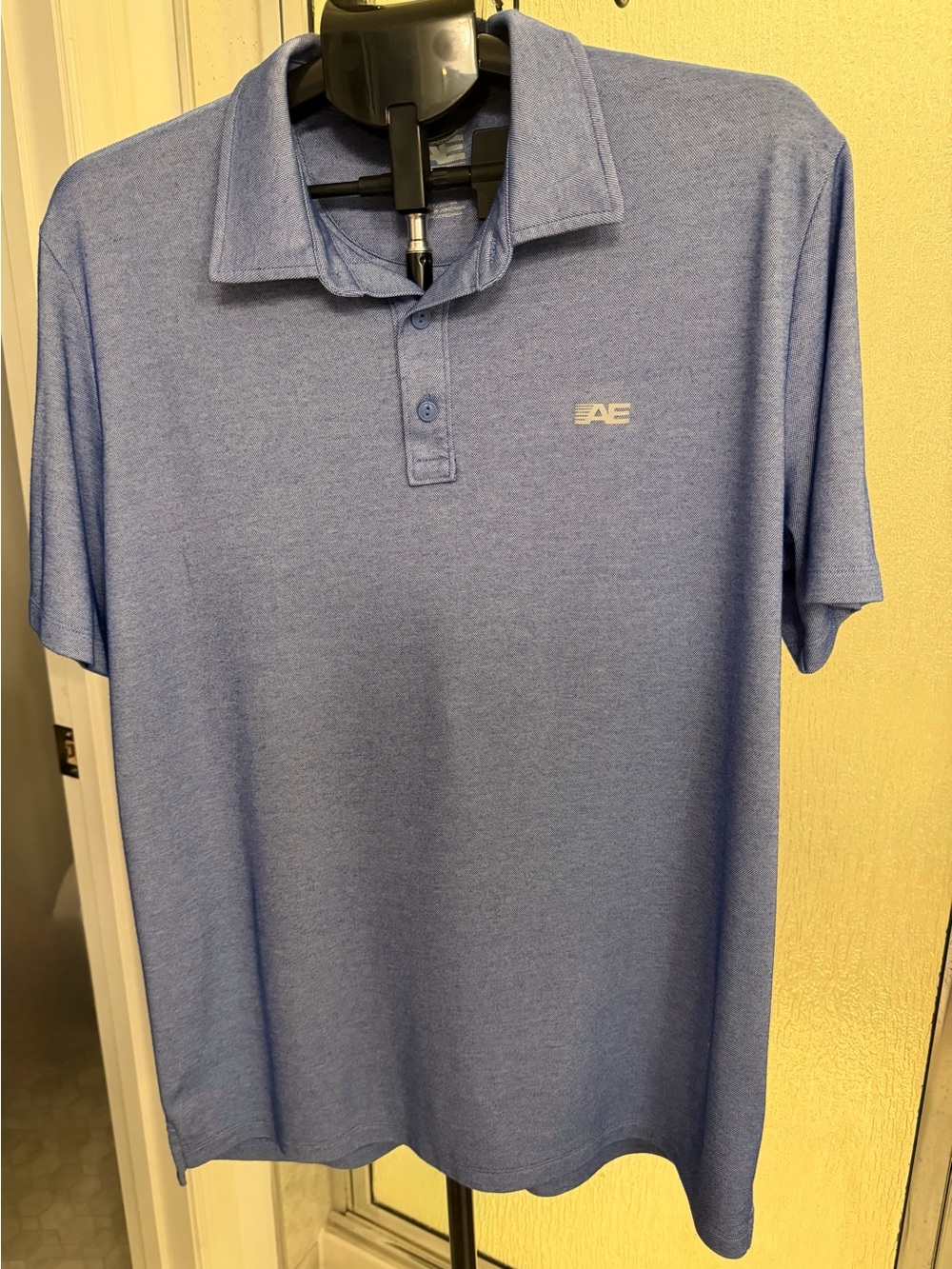 American Eagle Men's Performance Polo Shirt Blue XL Tall XLT EUC $18